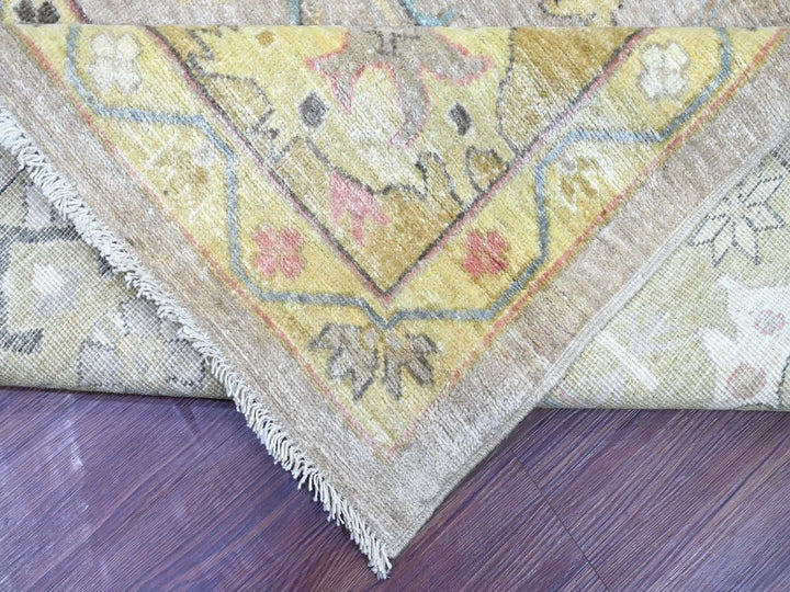 9'3" x 12'2" New Hand Knotted Grey Wool Rectangle Oriental Rug - MOA10222675