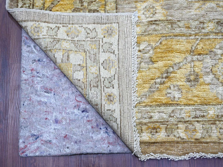 8'2" x 9'11" New Hand Knotted Brown Wool Rectangle Oriental Rug - MOA10222678