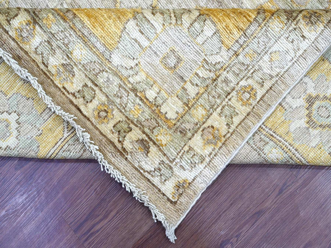 8'2" x 9'11" New Hand Knotted Brown Wool Rectangle Oriental Rug - MOA10222678