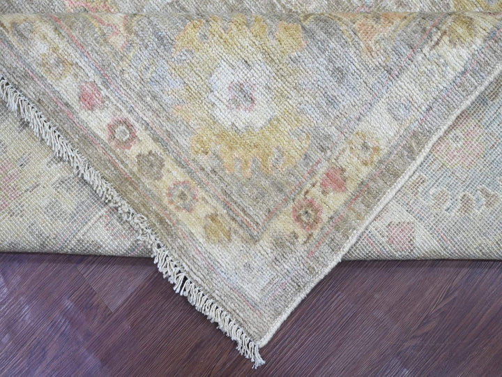 7'11" x 9'4" New Hand Knotted Brown Wool Rectangle Oriental Rug - MOA10222679