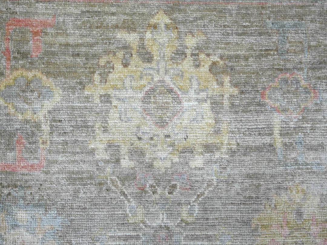 7'11" x 9'4" New Hand Knotted Brown Wool Rectangle Oriental Rug - MOA10222679