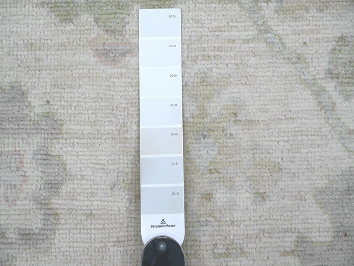7'11" x 9'10" New Hand Knotted Ivory Wool Rectangle Oriental Rug - MOA10222683