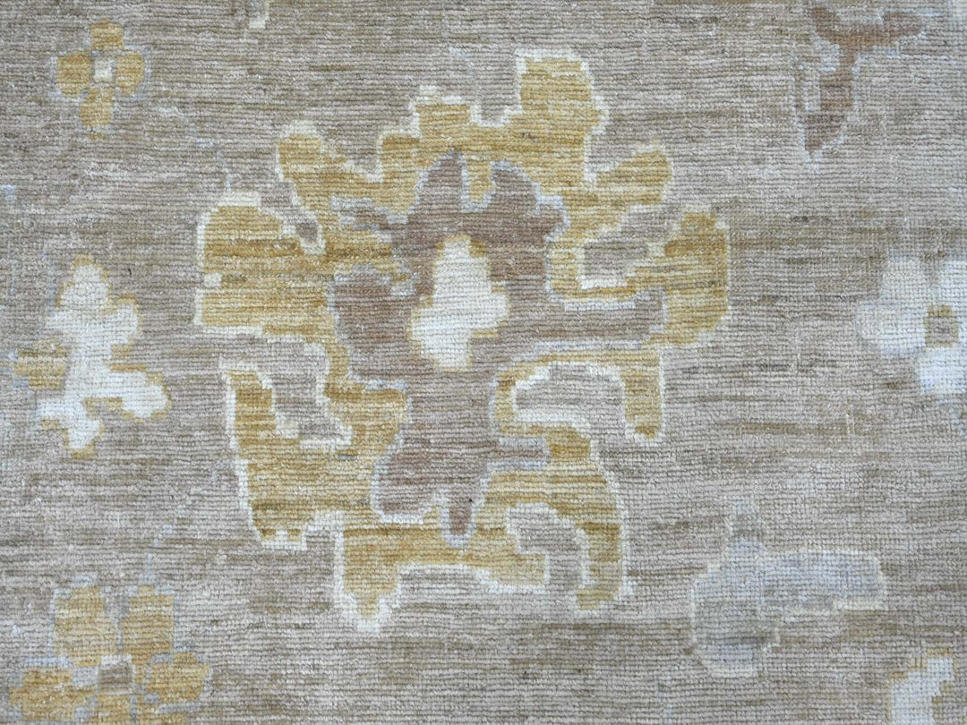 8'10" x 11'8" New Hand Knotted Brown Wool Rectangle Oriental Rug - MOA10222698