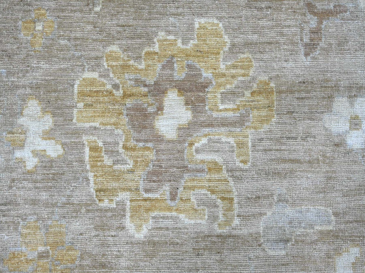 8'10" x 11'8" New Hand Knotted Brown Wool Rectangle Oriental Rug - MOA10222698