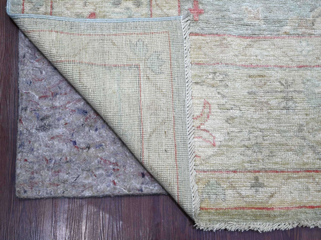 9'2" x 11'11" New Hand Knotted Grey Wool Rectangle Oriental Rug - MOA10222701