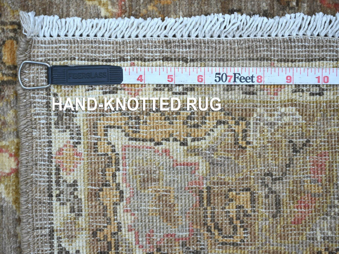 4'0" x 5'11" New Hand Knotted Brown Wool Rectangle Oriental Rug - MOA10222727