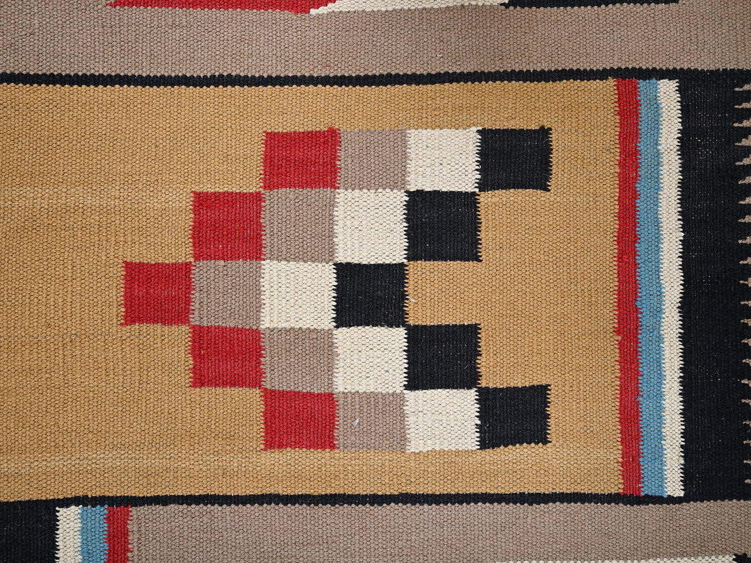 9'5" x 11'7" New Hand Woven Brown Wool Rectangle Oriental Rug - MOA1022273