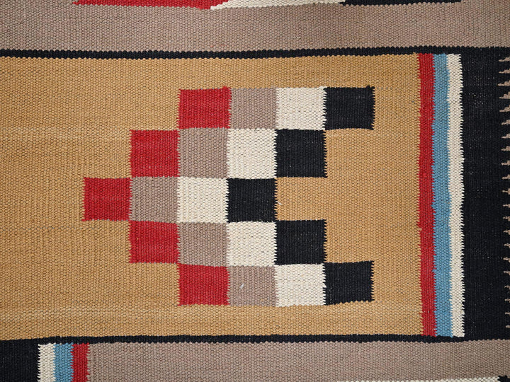 9'5" x 11'7" New Hand Woven Brown Wool Rectangle Oriental Rug - MOA1022273