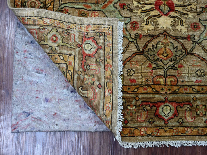 4'0" x 5'11" New Hand Knotted Brown Wool Rectangle Oriental Rug - MOA10222744