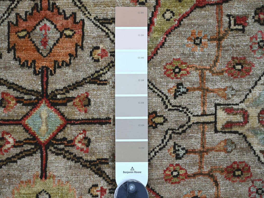 4'0" x 5'11" New Hand Knotted Brown Wool Rectangle Oriental Rug - MOA10222744