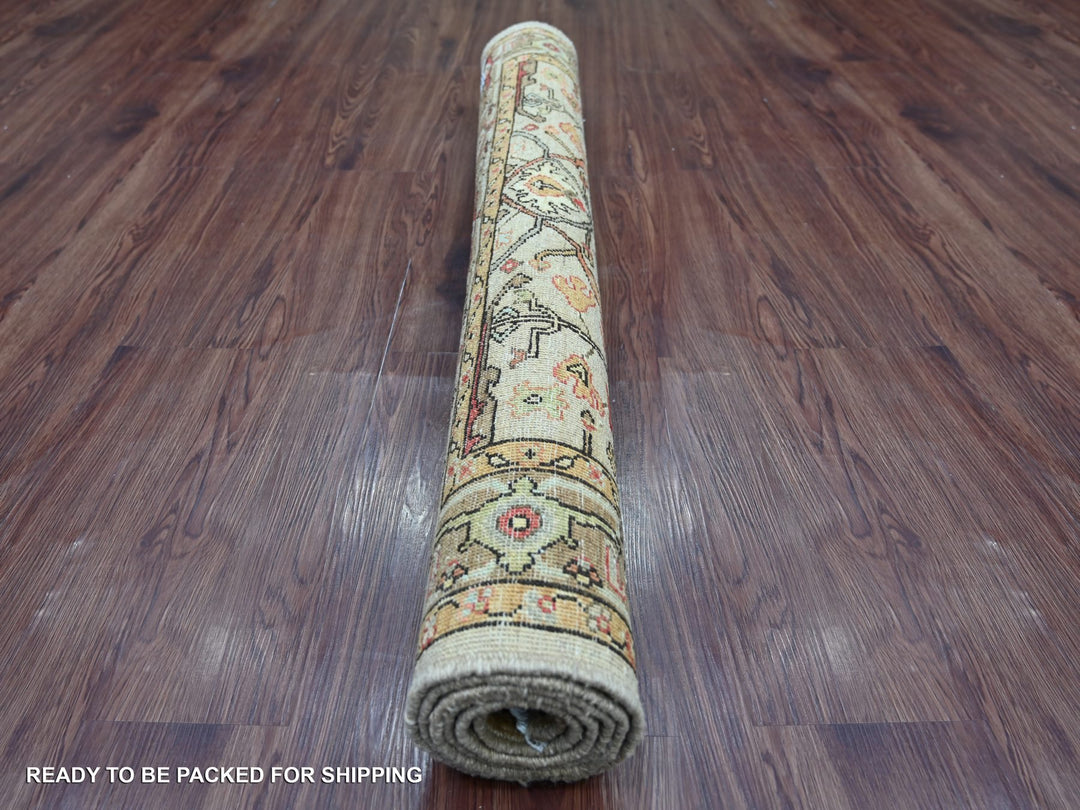 4'0" x 5'11" New Hand Knotted Brown Wool Rectangle Oriental Rug - MOA10222744