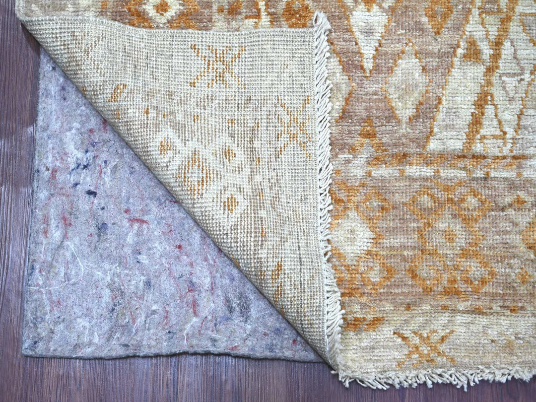 8'10" x 11'8" New Hand Knotted Grey Wool Rectangle Oriental Rug - MOA10222746