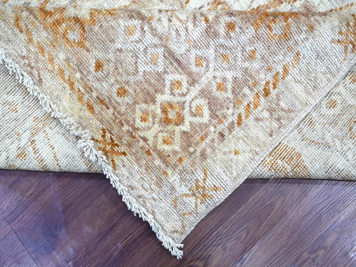 8'10" x 11'8" New Hand Knotted Grey Wool Rectangle Oriental Rug - MOA10222746