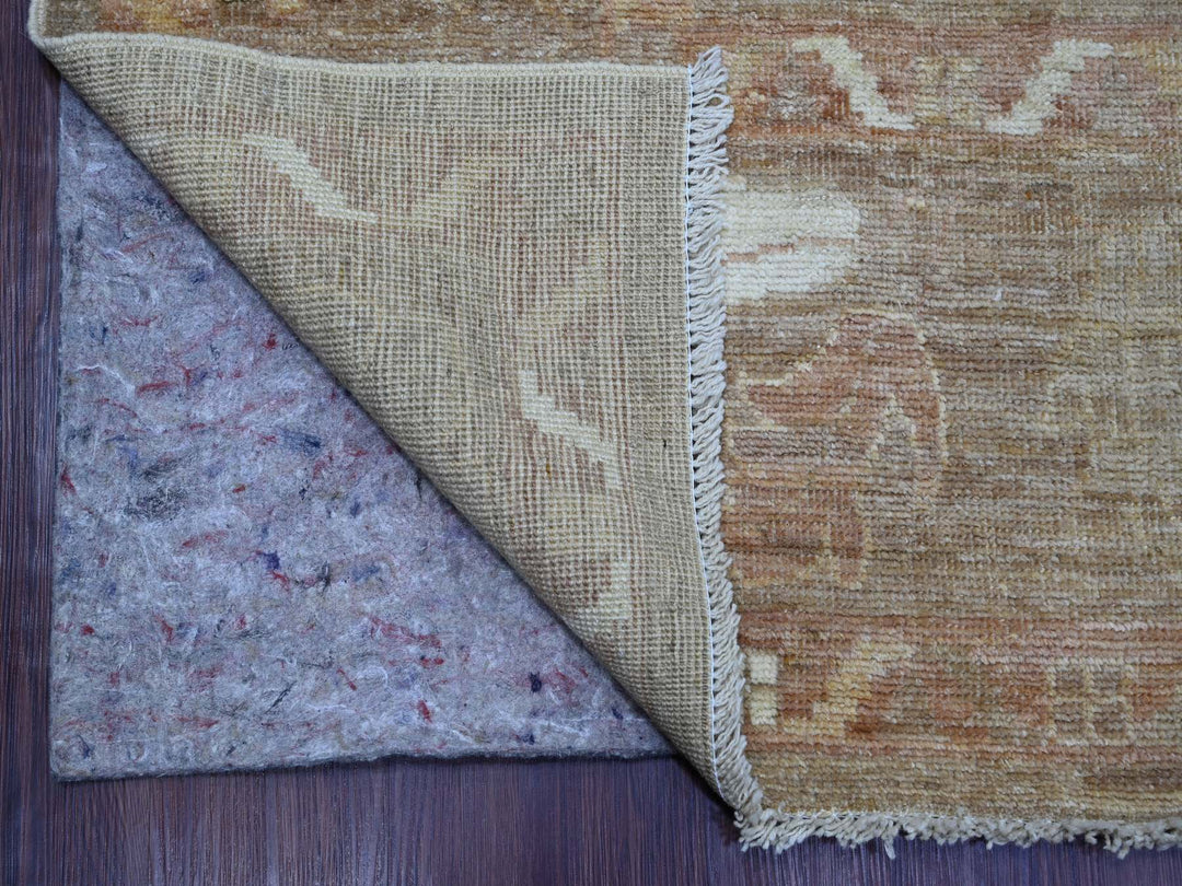 9'3" x 11'10" New Hand Knotted Brown Wool Rectangle Oriental Rug - MOA10222749