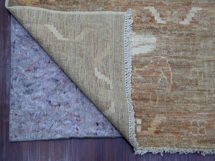 9'3" x 11'10" New Hand Knotted Brown Wool Rectangle Oriental Rug - MOA10222749