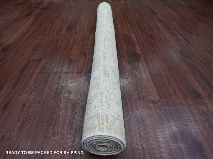 5'10" x 11'8" New Hand Knotted Grey Wool Runner Oriental Rug - MOA10222750