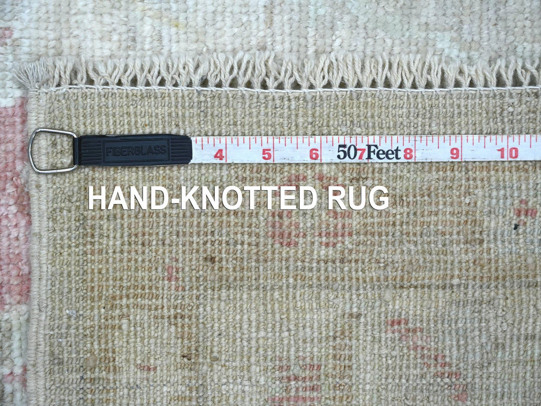 5'10" x 11'8" New Hand Knotted Grey Wool Runner Oriental Rug - MOA10222750
