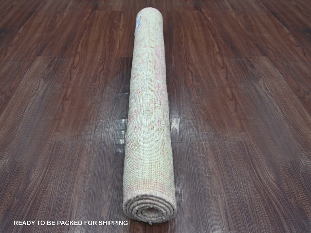 3'0" x 4'2" New Hand Knotted Pink Wool Rectangle Oriental Rug - MOA10222753