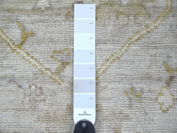 3'1" x 4'11" New Hand Knotted Grey Wool Rectangle Oriental Rug - MOA10222754