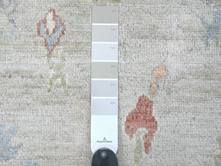 5'0" x 6'5" New Hand Knotted Grey Wool Rectangle Oriental Rug - MOA10222755