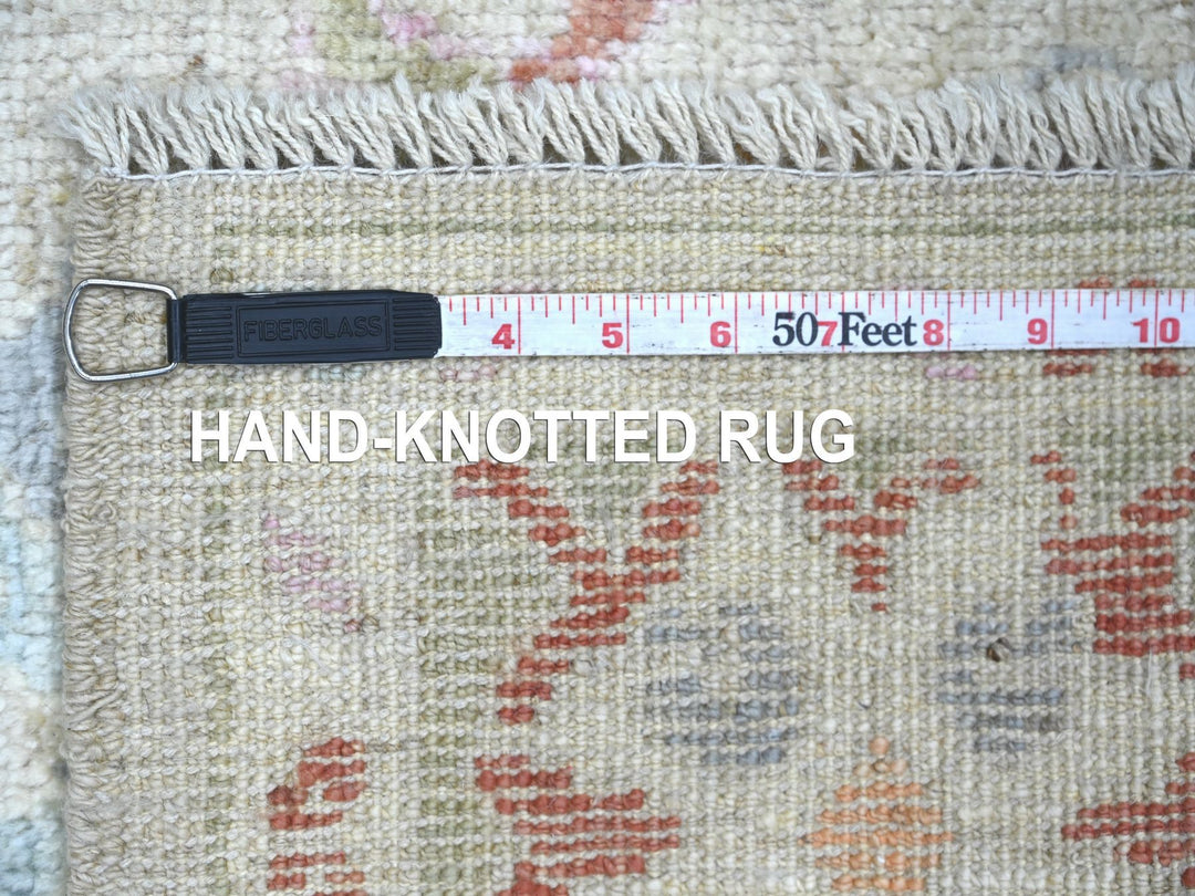 5'0" x 6'5" New Hand Knotted Grey Wool Rectangle Oriental Rug - MOA10222755
