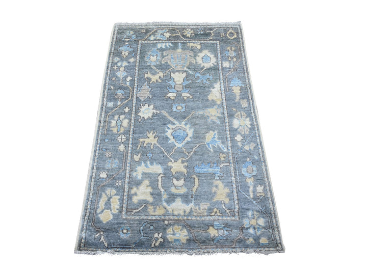 3'0" x 4'9" New Hand Knotted Grey Wool Rectangle Oriental Rug - MOA10222756