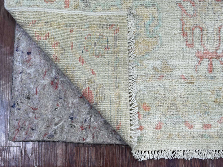3'1" x 5'0" New Hand Knotted Grey Wool Rectangle Oriental Rug - MOA10222757