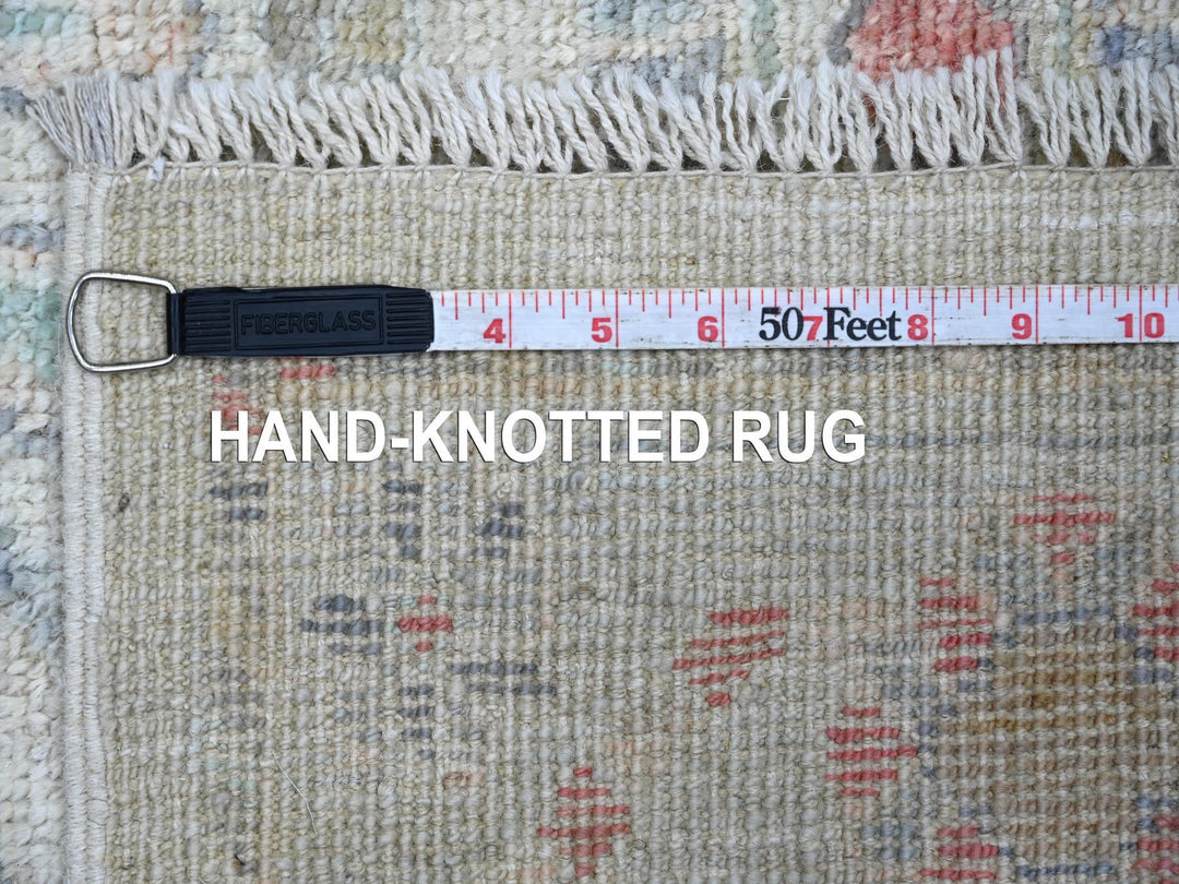 3'1" x 5'0" New Hand Knotted Grey Wool Rectangle Oriental Rug - MOA10222757