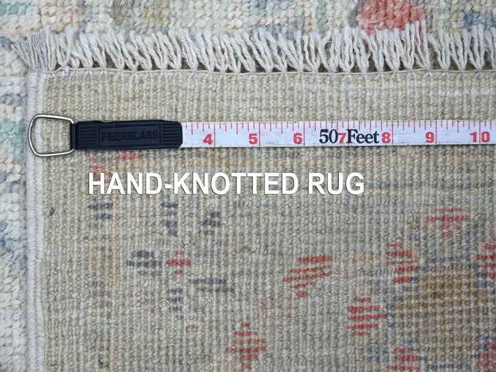 3'1" x 5'0" New Hand Knotted Grey Wool Rectangle Oriental Rug - MOA10222757