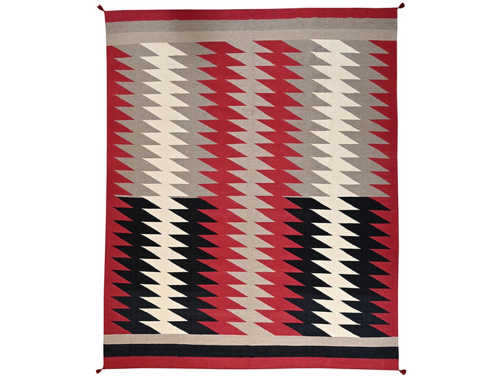 12'0" x 14'11" New Hand Woven Red Wool Rectangle Oriental Rug - MOA1022275