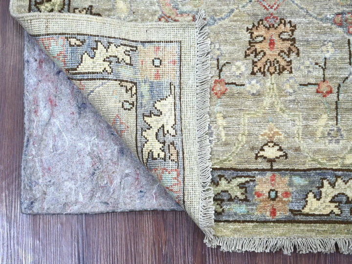 3'0" x 5'2" New Hand Knotted Grey Wool Rectangle Oriental Rug - MOA10222760