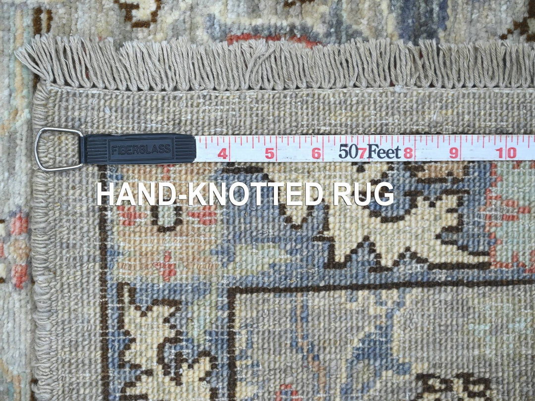 3'0" x 5'2" New Hand Knotted Grey Wool Rectangle Oriental Rug - MOA10222760