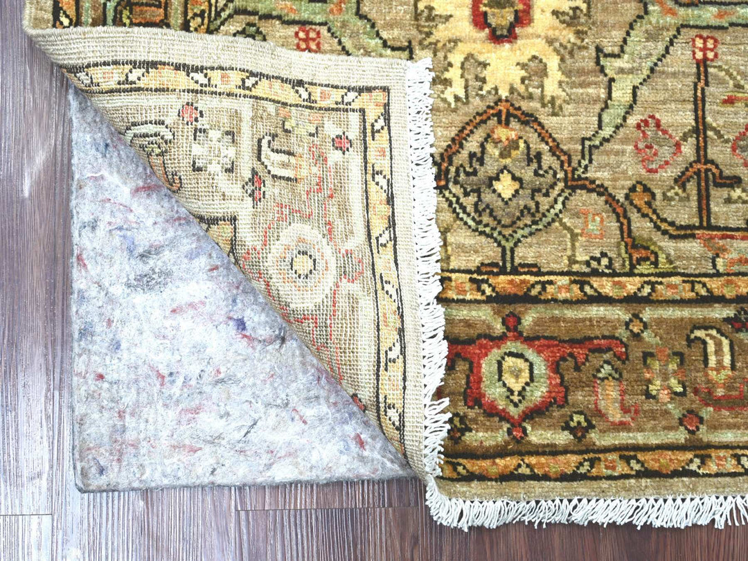 2'9" x 4'10" New Hand Knotted Brown Wool Rectangle Oriental Rug - MOA10222761