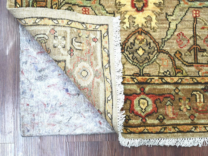 2'9" x 4'10" New Hand Knotted Brown Wool Rectangle Oriental Rug - MOA10222761