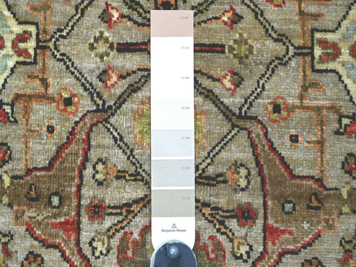 2'9" x 4'10" New Hand Knotted Brown Wool Rectangle Oriental Rug - MOA10222761