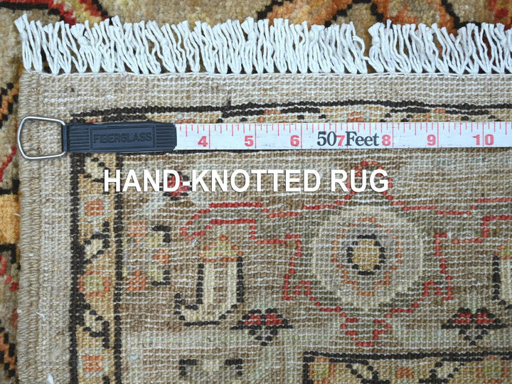 2'9" x 4'10" New Hand Knotted Brown Wool Rectangle Oriental Rug - MOA10222761