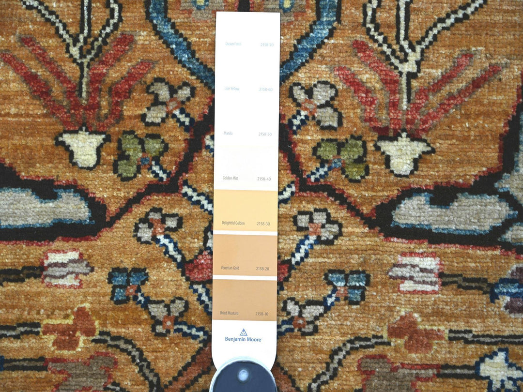 2'11" x 9'11" New Hand Knotted Brown Wool Runner Oriental Rug - MOA10222762