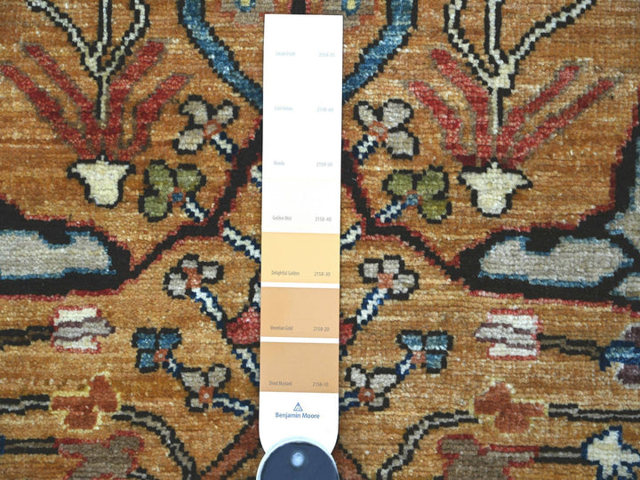 2'11" x 9'11" New Hand Knotted Brown Wool Runner Oriental Rug - MOA10222762