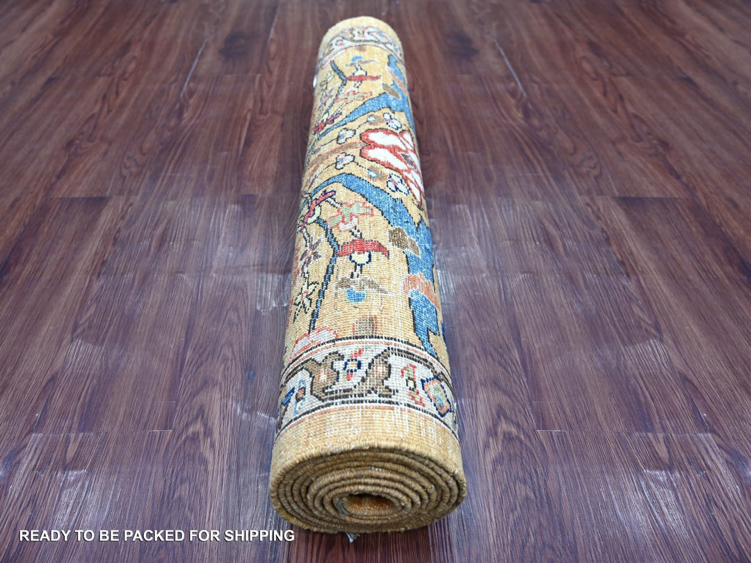 2'11" x 9'11" New Hand Knotted Brown Wool Runner Oriental Rug - MOA10222762