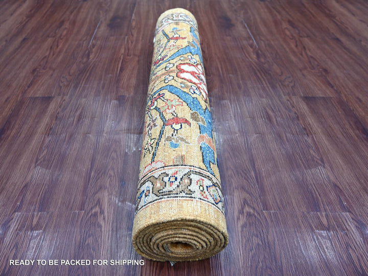 2'11" x 9'11" New Hand Knotted Brown Wool Runner Oriental Rug - MOA10222762