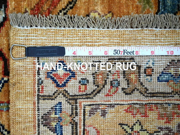 2'11" x 9'11" New Hand Knotted Brown Wool Runner Oriental Rug - MOA10222762
