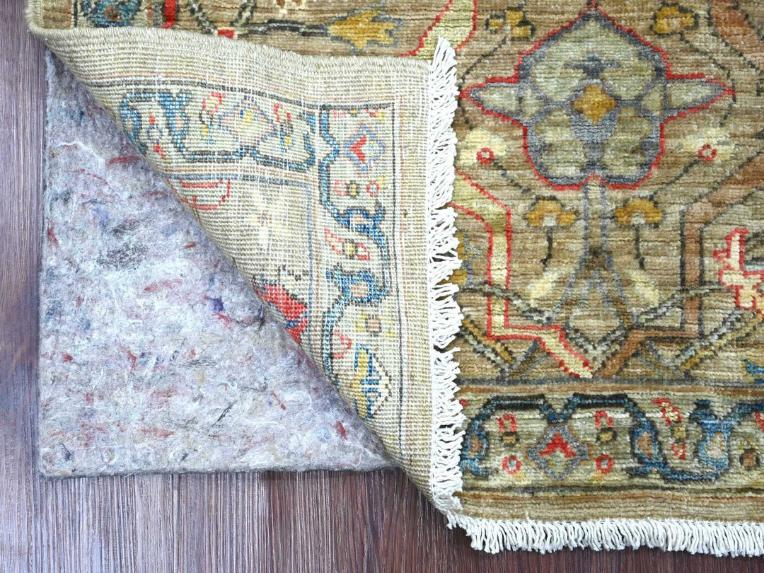 2'11" x 4'10" New Hand Knotted Grey Wool Rectangle Oriental Rug - MOA10222763