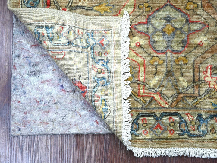2'11" x 4'10" New Hand Knotted Grey Wool Rectangle Oriental Rug - MOA10222763