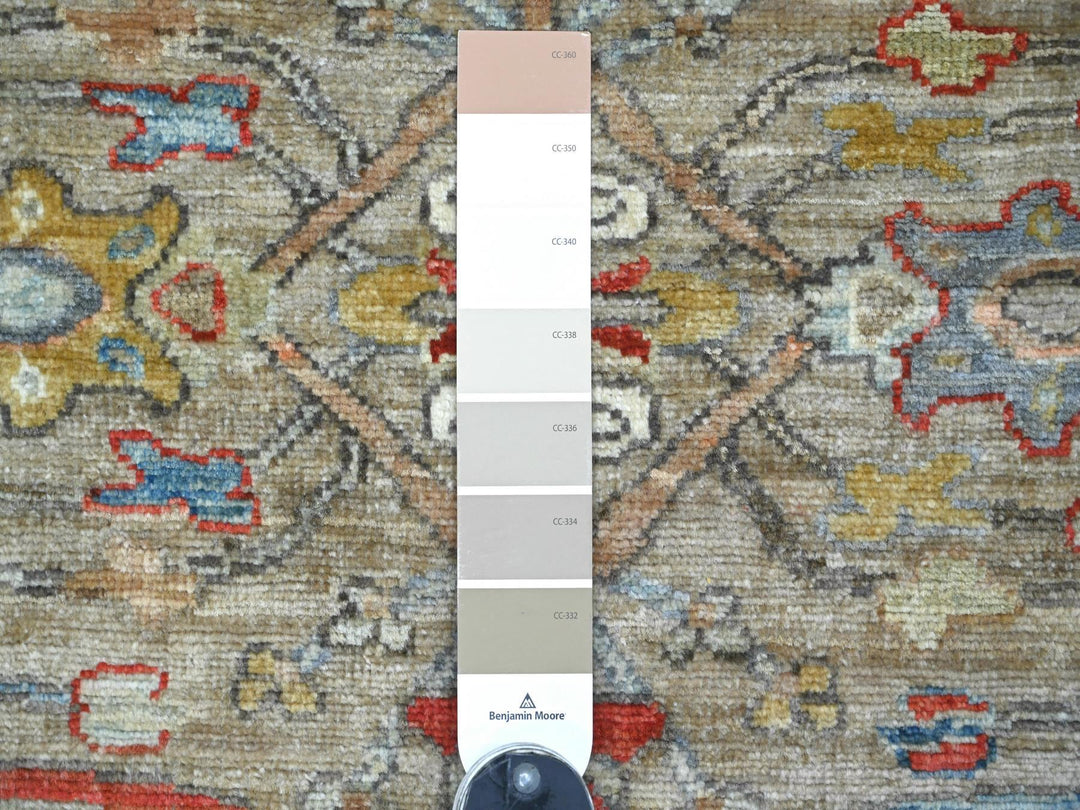 2'11" x 4'10" New Hand Knotted Grey Wool Rectangle Oriental Rug - MOA10222763