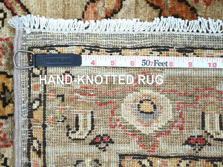 2'9" x 4'8" New Hand Knotted Brown Wool Rectangle Oriental Rug - MOA10222766