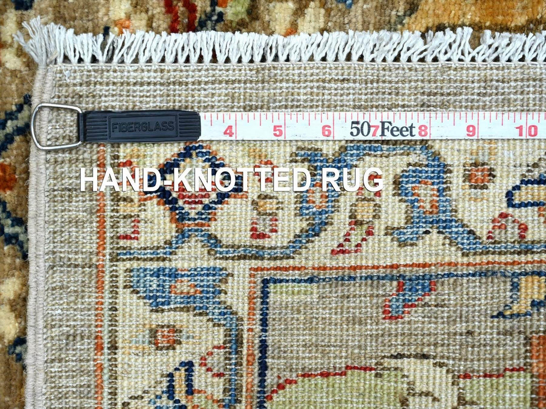 3'2" x 4'9" New Hand Knotted Brown Wool Rectangle Oriental Rug - MOA10222767