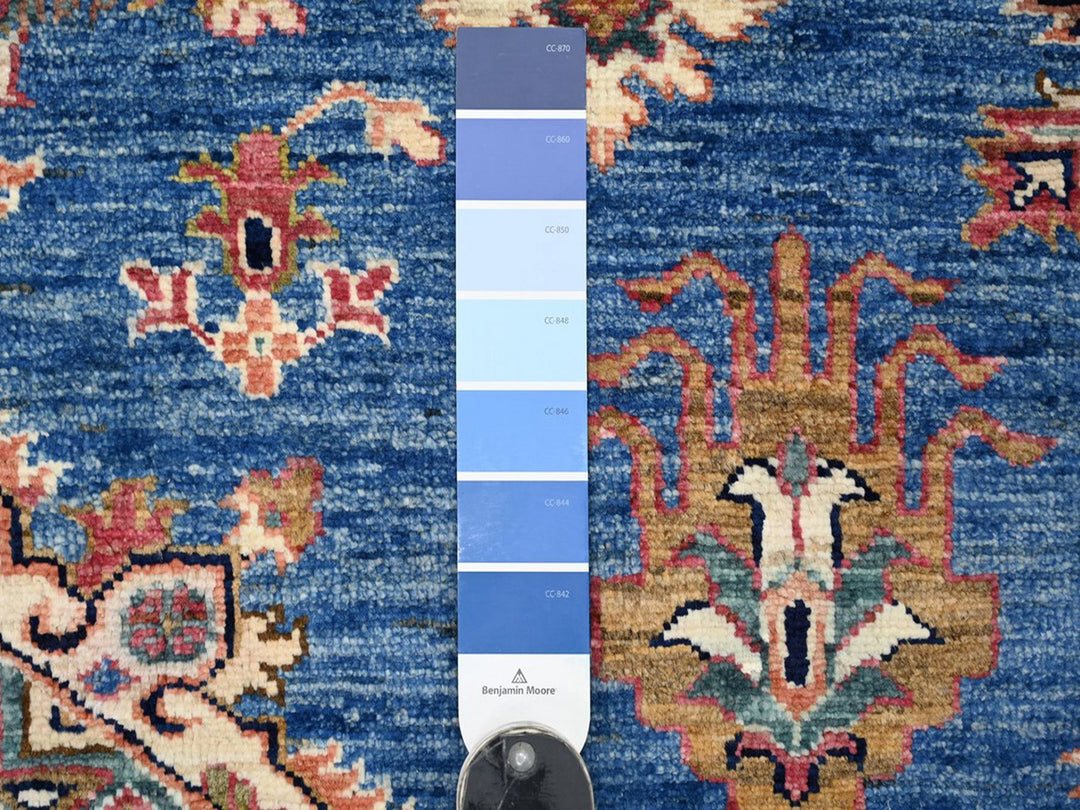 8'11" x 12'2" New Hand Knotted Blue Wool Rectangle Oriental Rug - MOA10222770