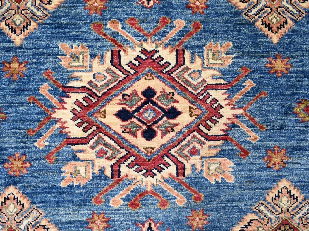 8'11" x 12'2" New Hand Knotted Blue Wool Rectangle Oriental Rug - MOA10222770