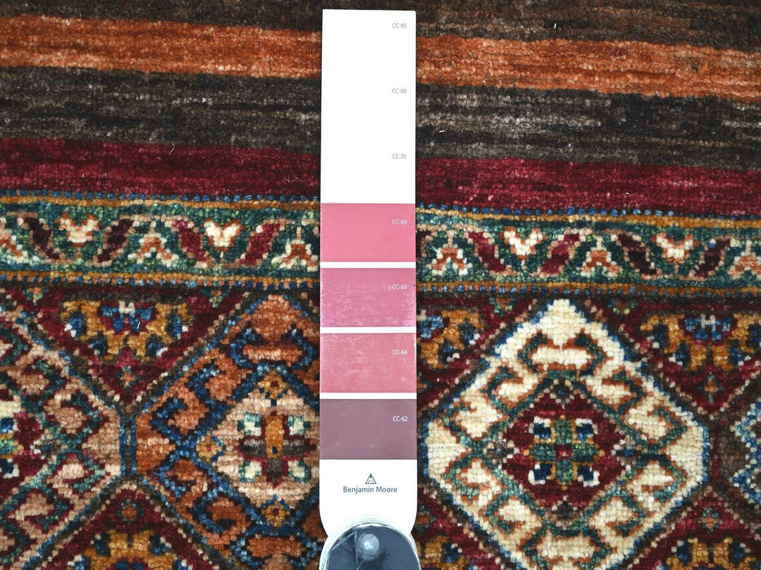 2'8" x 6'1" New Hand Knotted Multicolored Wool Runner Oriental Rug - MOA10222772