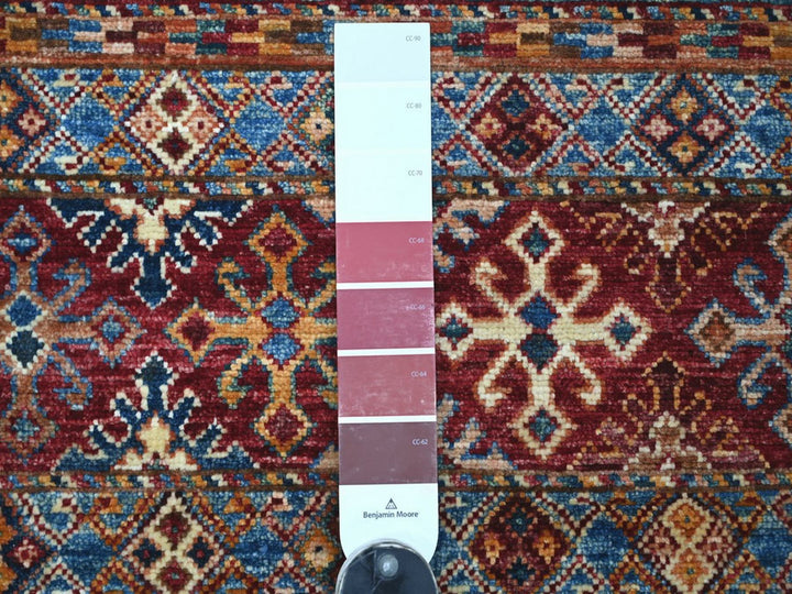2'5" x 6'7" New Hand Knotted Multicolored Wool Runner Oriental Rug - MOA10222774